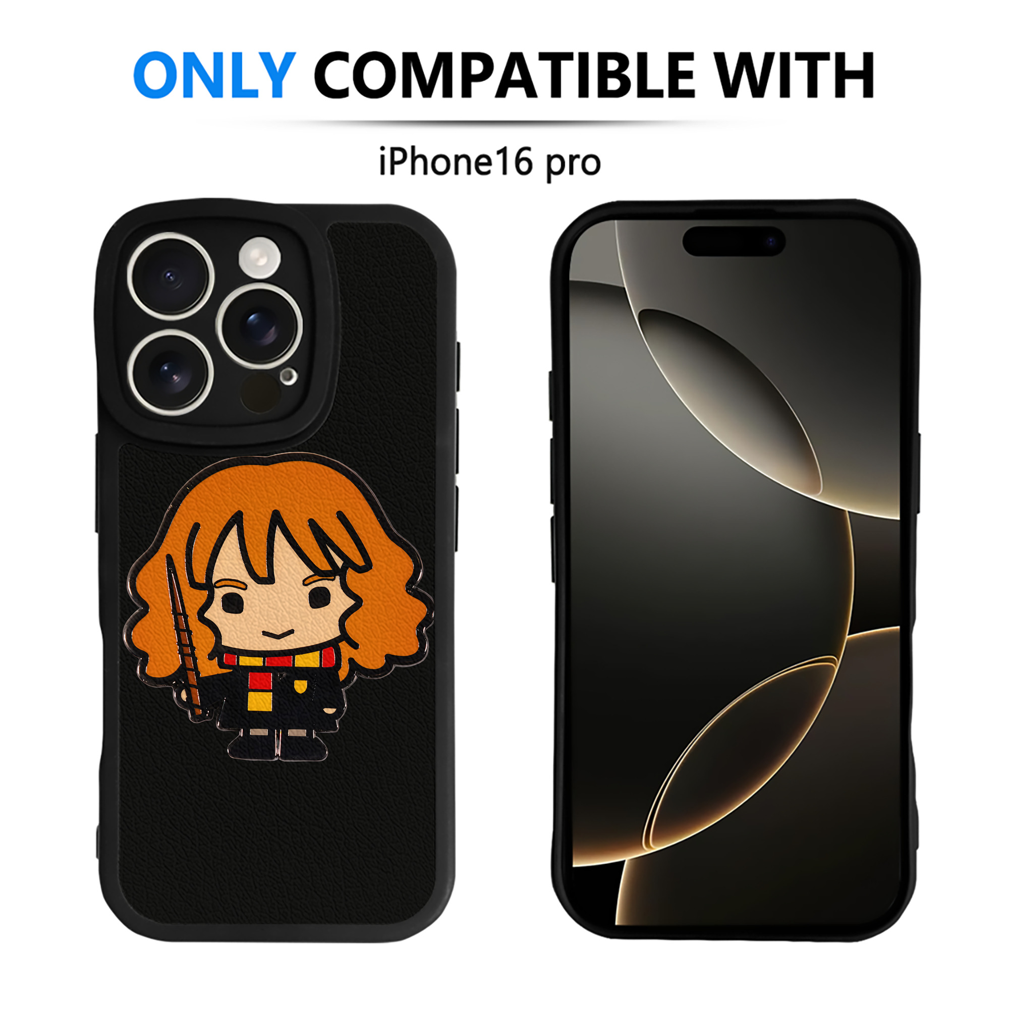 （画像用） Harry Potter ハリー・ポッターシリーズ 【iPhone 16シリーズ対応】シリコンスマホケース（レザー調） 材質：シリコン